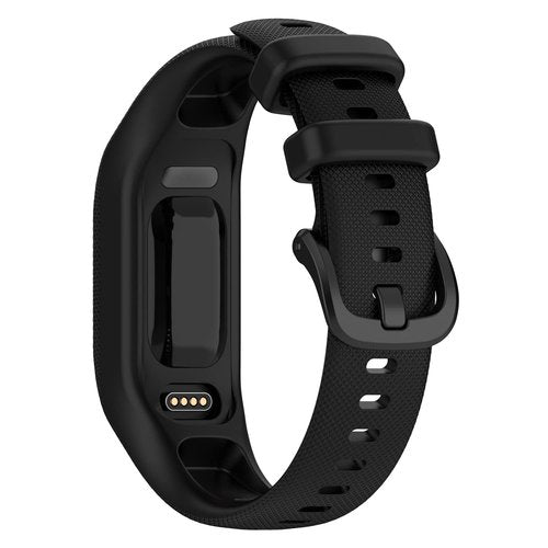 Huwokxix Watch Band compatible with Garmin vivosmart 5/smart 5,Adjustable Silicone Sports Wristband Replacement Band(Black+dark blue+dark gray,L)