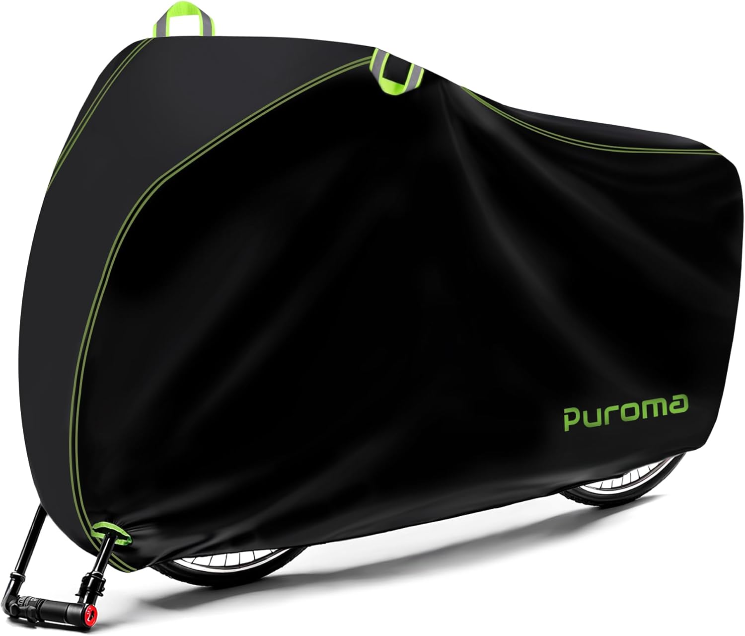 Puroma Bike Cover - 210D Waterproof Outdoor Storage for 1-3 Bikes | UV & Dust Protection, Lock Hole