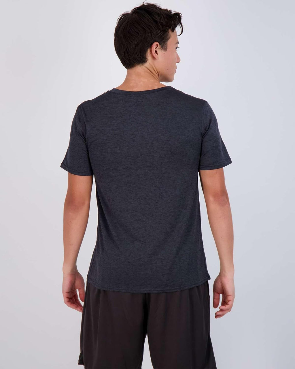 Real Essentials V-Neck Performance T-Shirts - 5 Pack of Moisture-Wicking Active Wear for Men