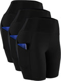CADMUS Women's High Waist Yoga Shorts - Spandex Comfort with Two Side Pockets | Perfect for Biking & Running