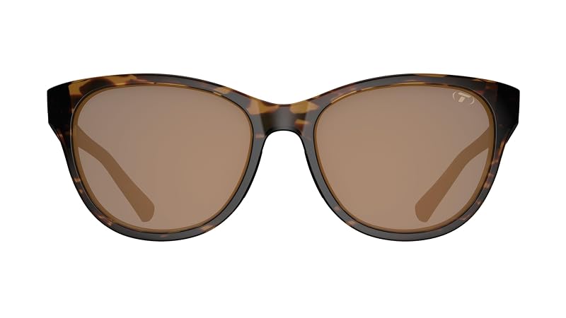 Tifosi Stella Cat-Eye Sunglasses - Java Tortoise Frame, Brown Lenses