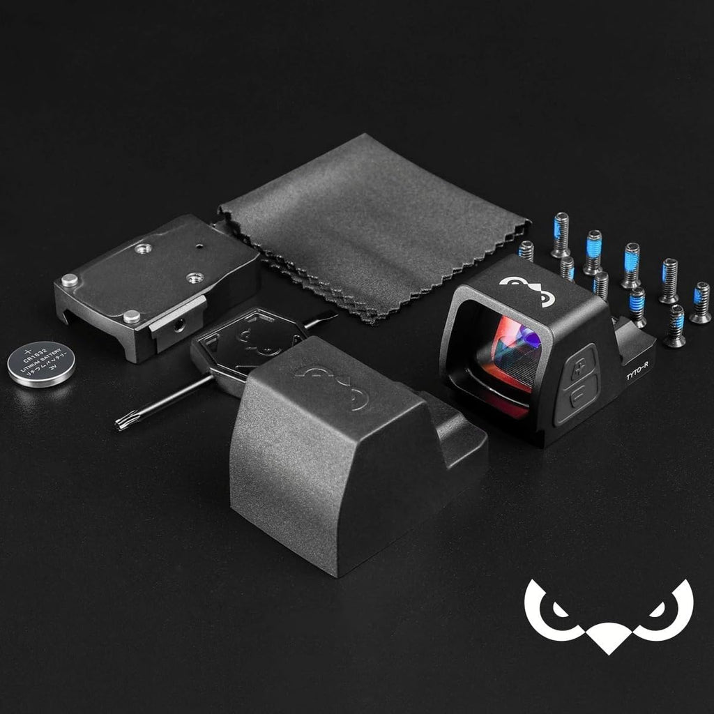 TYTO-R Red Dot Sight - 2.5 MOA Shake Awake Open Reflex Optic for Full-Sized Pistols | 1x24.5mm Lens