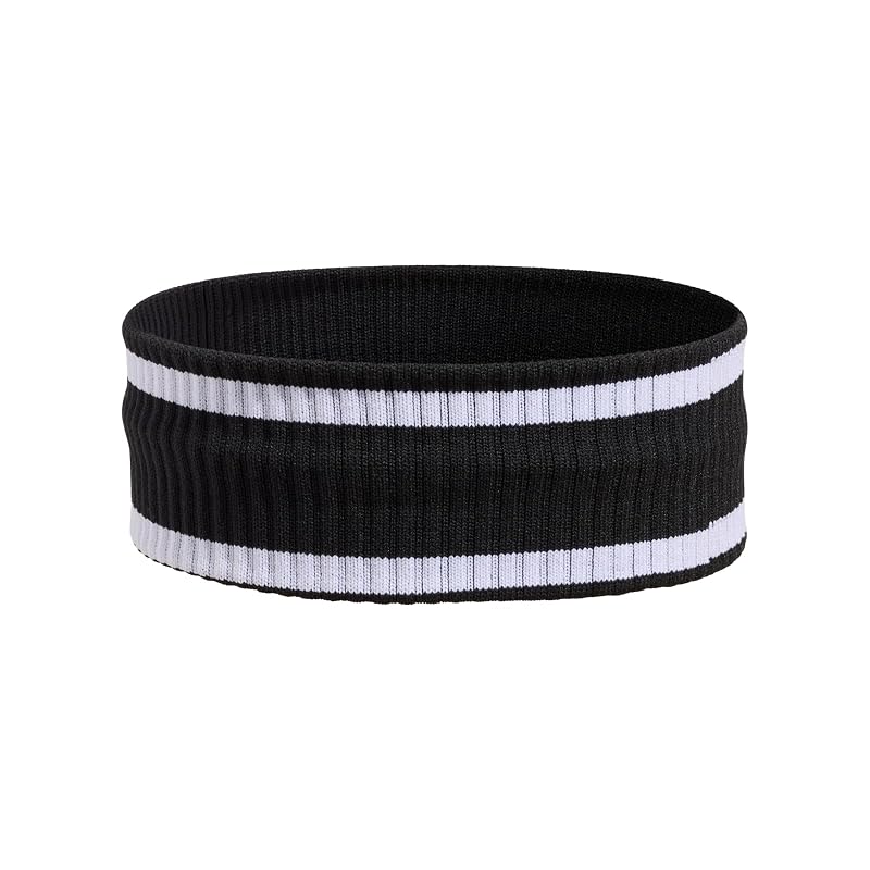 Under Armour Unisex Lightweight Terry Headband - Variation 001 Black/White/White, One Size