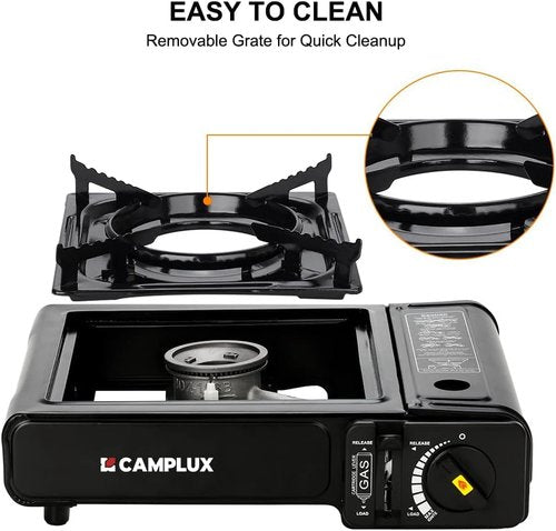 Camplux Dual Fuel Propane & Butane Stove - Portable Camping Stove with Carrying Case & CSA Certification