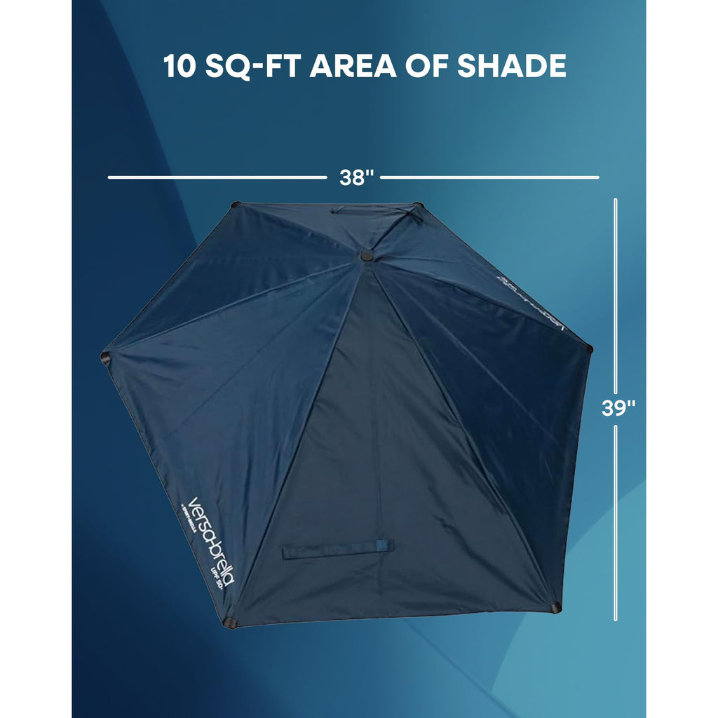 Sport-Brella Versa-Brella 4-Way Swiveling Sun Umbrella (Firebrick Red), Regular