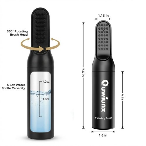 Quwiunx Golf Club Cleaner Kit with 360° Rotating Protective Cover, Strong Magnetic Golf Brush with Waffle Towel Set, Professional Golf Accessories for Men