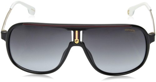 Carrera Men's CA1007/S Pilot Sunglasses, Black/Dark Grey Gradient, 62 mm