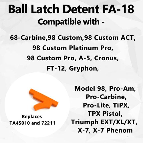 auaurly 10 PCS Ball Latch Detent FA-18 Replacement Fit for Tippmann 98, A5, X7 Ball Latch Detent Paintball Ball Keeper(Select Qty)