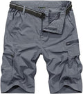 Jessie Kidden Men's Lightweight Water-Resistant Fishing & Hiking Shorts - Expandable Waist, Quick Dry