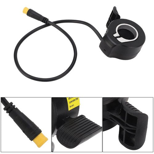 HilBeliFU 130X Electric Scooter Throttle Replacement, 3.14x5.1in Plastic Thumb Throttle Adapter, Right and Left Universal E Bike Throttle for Converting Electric Bicycle