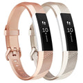 Tobfit Pack 2 Sport Bands for Fitbit Alta/Alta HR/Ace – Rose Gold & Champagne Gold Small