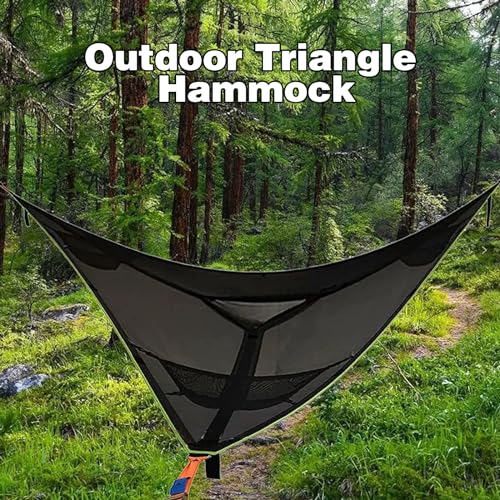 13ft Multi-Person Triangle Camping Hammock with Straps & Storage Bag