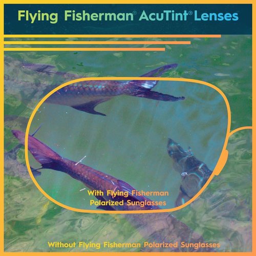 Flying Fisherman Freeline Polarized Sunglasses - AcuTint UV Blocker for Fishing & Outdoor Sports