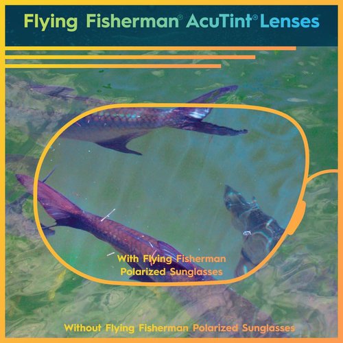 Flying Fisherman Swirl Polarized Sunglasses for Men, Women, Fishing, Boating, Outdoor Sports, 100% UV Protection