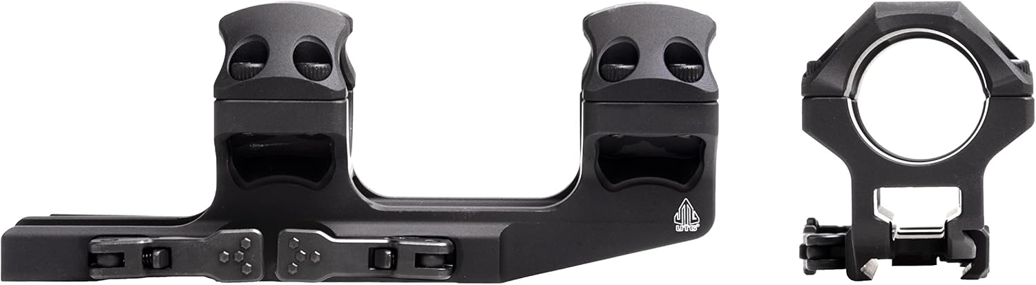 UTG ACCU-SYNC QR 1" Medium Pro 34mm Offset Scope Mount - Durable Black Finish