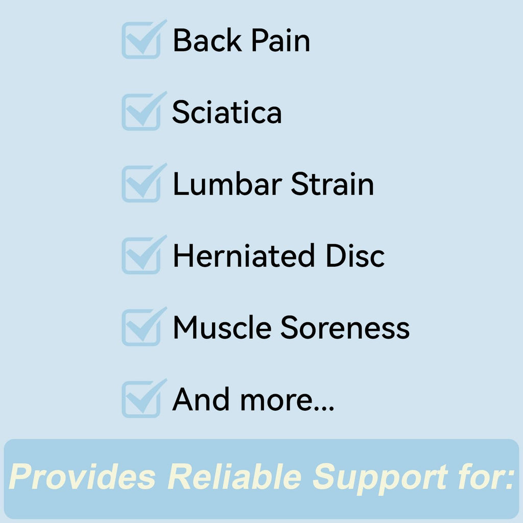 Regine Switzerland Lightweight Back Brace - Breathable Support for Lower Back Pain Relief | Adjustable Lumbar Belt for All-Day Comfort