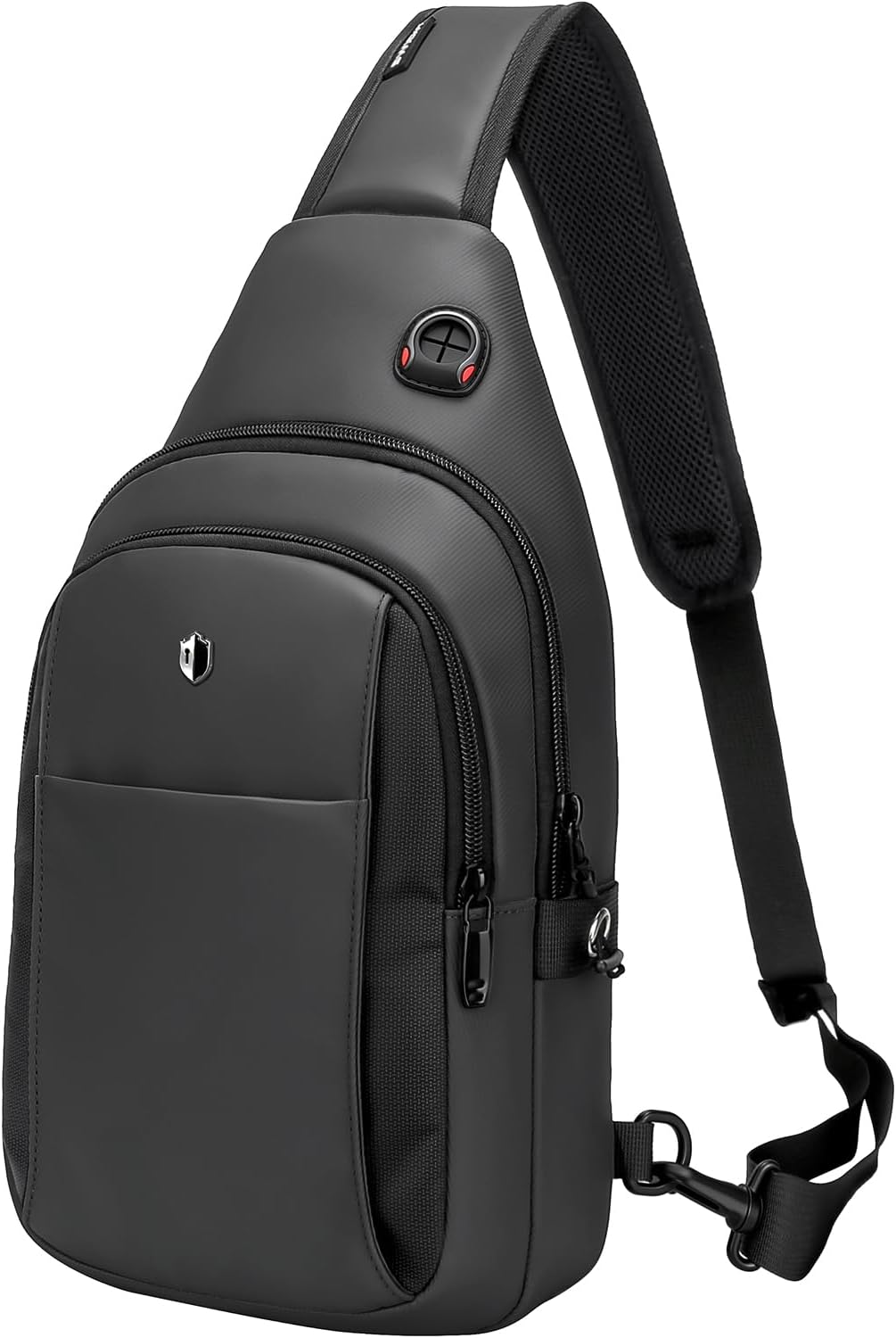 Skiennix Anti-Theft Sling Bag - Water Resistant Crossbody Backpack | Fits iPad Mini & Switch 2 - Black, Medium