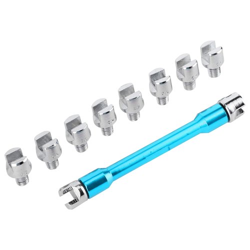 Watris Veiyi Motorcycle Spoke Tool, 5.0-6.8mm Dirt Bike Wheel Spoke Wrench (Blue)
