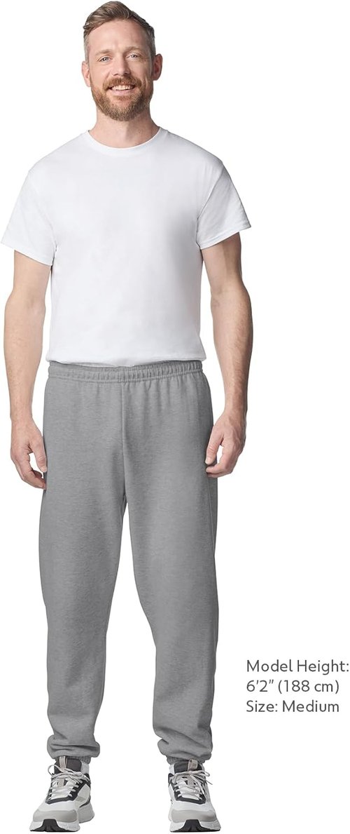 Gildan Fleece Sweatpants - Comfortable Elastic Bottom Design | Perfect for Relaxation and Casual Wear