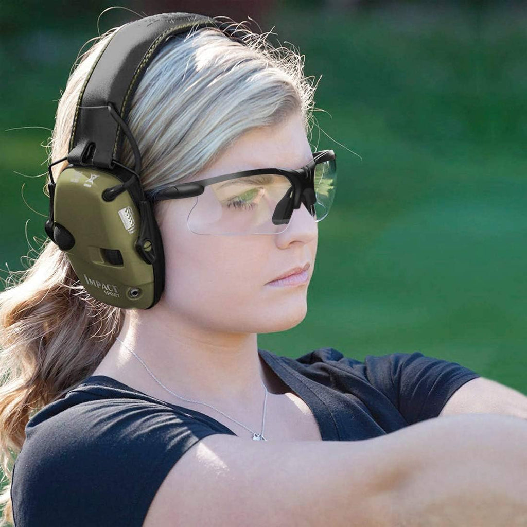 Xaegistac Shooting Glasses - Anti-Fog Safety Eyewear with Case for Adults