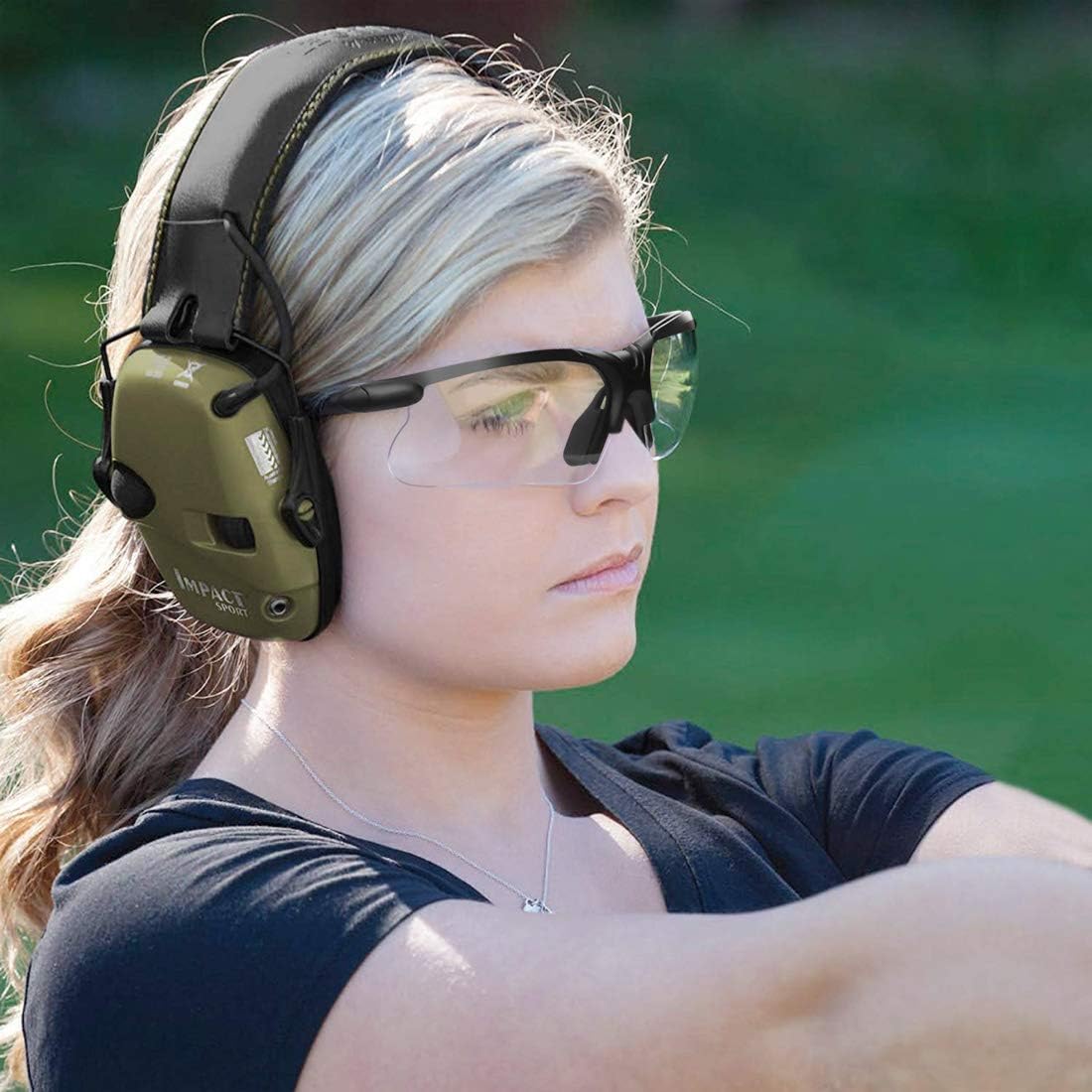 Xaegistac Shooting Glasses - Anti-Fog Safety Eyewear with Case for Adults