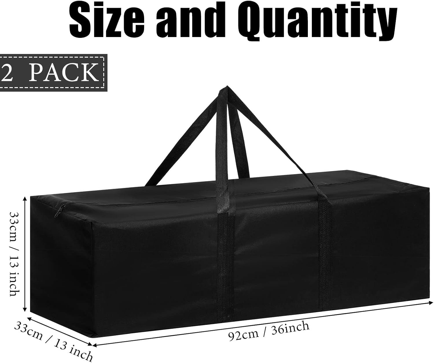 Skiennix Large Sports Duffel Bag - Waterproof & Foldable for Travel, Camping, Gym | 36 Inch, Black