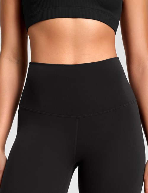 HeyNuts Workout Pro 7/8 Leggings for Women, High Waisted Compression Workout Leggings Athletic Tummy Control Buttery Soft Yoga Pants 25'' Black M(8/10)