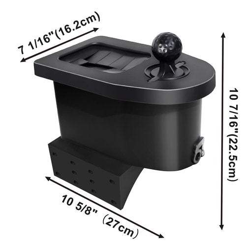 Orle Oko Golf Cart Ball Washer and Club Cleaner Kit with Side Bracket, Golf Ball Washer Cleaner for EZGO, Club Car, Yamaha, Advanced EV, Star EV, Universal & Detachable
