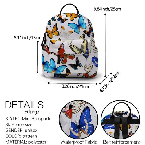 Deanfun Mini Backpack, Waterproof Small Backpack for Women Young Girls Kids Backpack DMNSB-24
