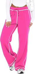 DISCIPBUSH Women's Track Pants - Soft Wide Leg Jogging Sweatpants for Comfortable Lounging