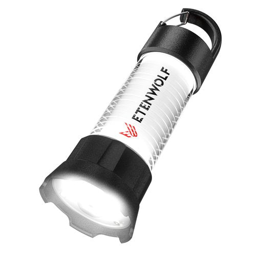 ETENWOLF 2-in-1 Lantern and Flashlight,6 Modes 1000LM Rechargeable Camping Light,5000mAh Super Bright Flashlight with UV,Waterproof Portable Tent Light for Camping,Emergency Light,Power Outage