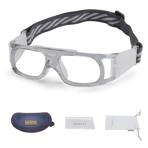 SooGree Men Basketball Glasses.Soccer Football Sport Protective Eyewear Safety Goggles,Sports Glasses with Replaceable Lens