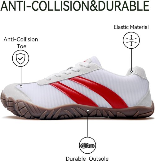 Barefoot Shoes | Women’s Casual Sneakers with Wide Toe Box | Lightweight & Breathable Hiking Shoes