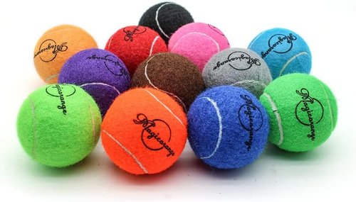 Magicorange Tennis Balls - 12 Pack Advanced Training Balls with Mesh Bag for Easy Transport | Ideal for Beginners