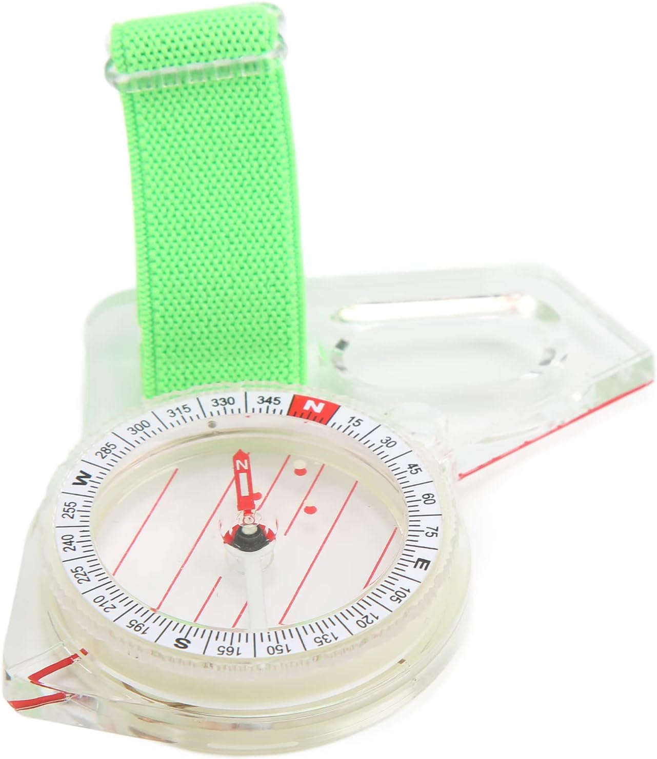 Orienteering Compass - Portable ABS Thumb Compass with Luminous Point for Outdoor Navigation