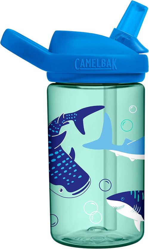 CamelBak Eddy+ Kids Water Bottle - Bite Valve Straw Design | Eco-Friendly Tritan Renew Material