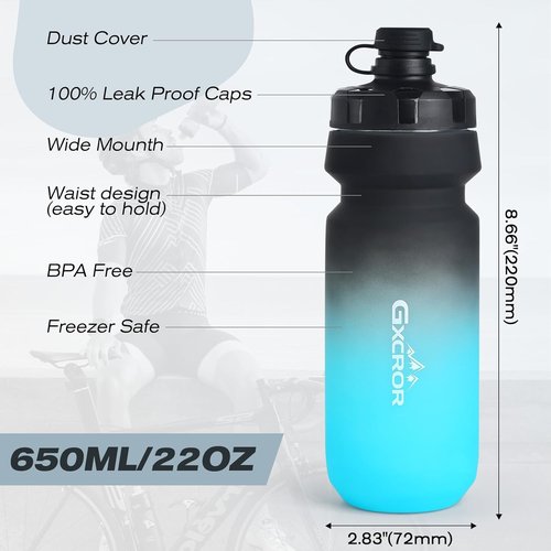 GXCROR Bike Water Bottle Holder - Lightweight & Durable Cage Set for Easy Installation | Fits MTB & Road Cycling