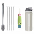 Straw Cleaner Brush Fit for Owala FreeSip 24oz/32oz/40oz, Silicone Long Handle Bottle Brush Compatible with Owala Water Bottle,Plus 3 in 1 Cup Lid Cleaning Brush