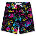 Boys Swim Trunks - Quick Dry Bathing Suit with Mesh Liner, 9-10 Years - A-game Console