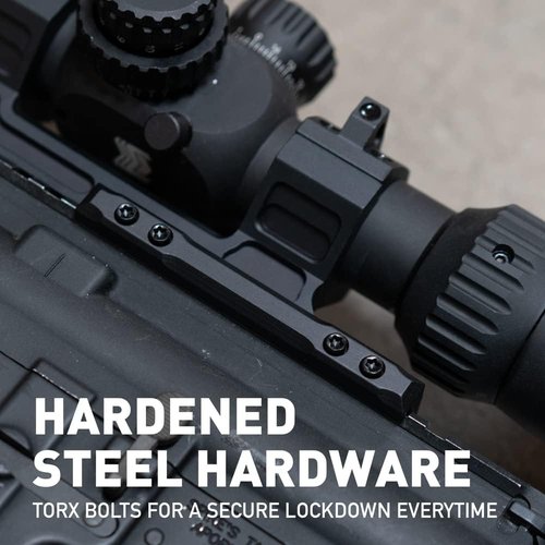 Monstrum Next Level Series Offset Scope Mount - Integrated Anti-Cant Level Bubble for Precision Shooting