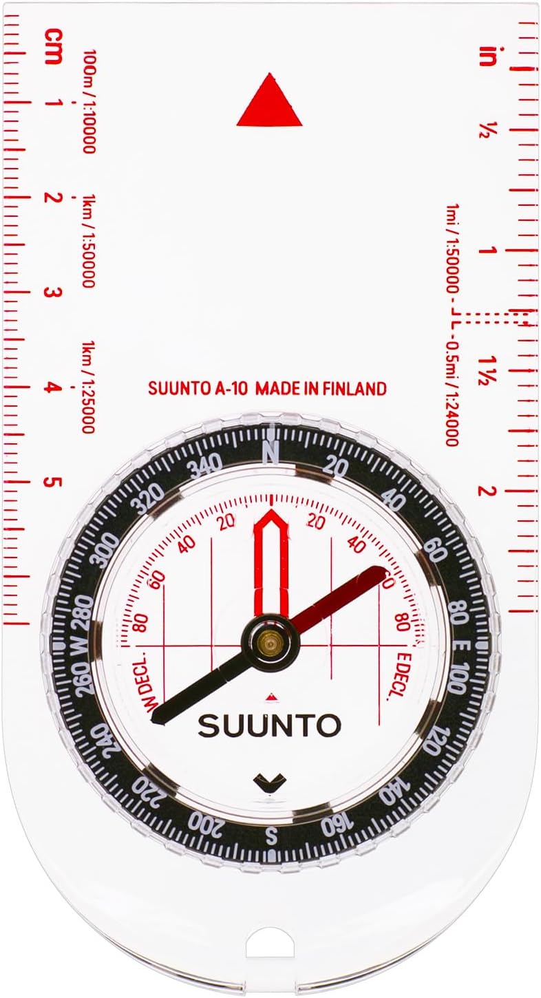 SUUNTO A-10 Compass - Compact & Easy-to-Use Hiking Compass for Outdoor Adventures