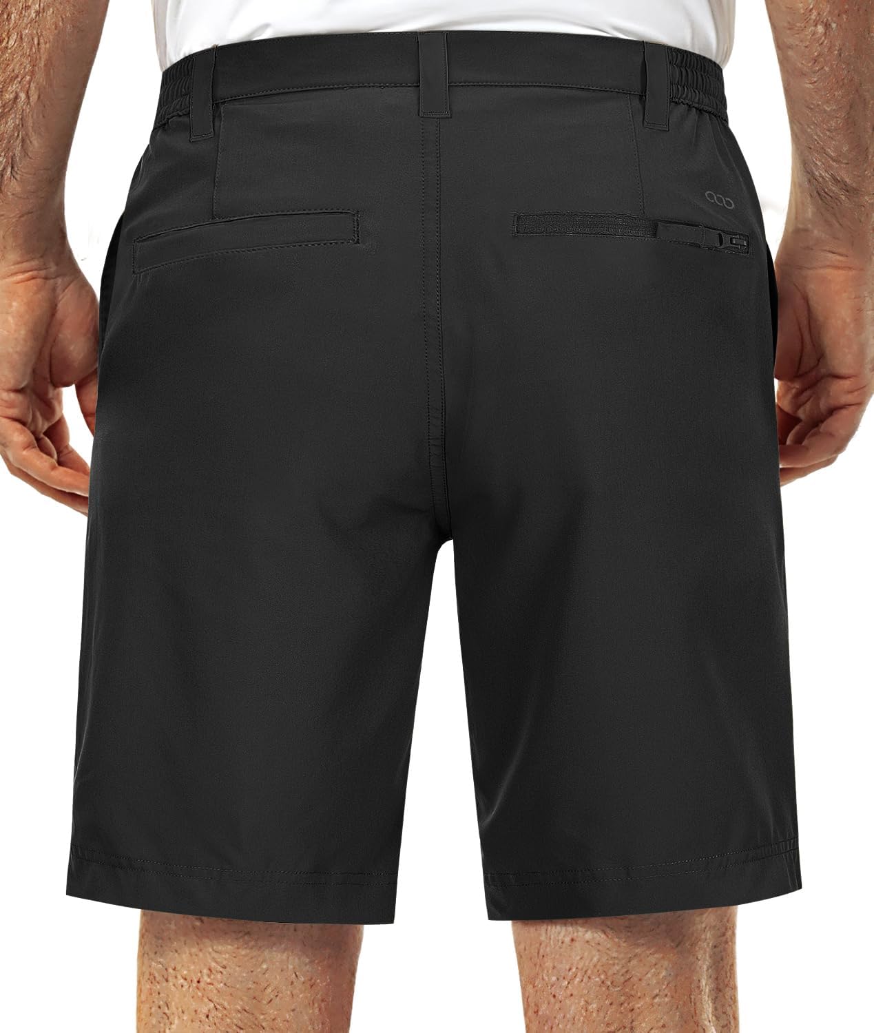 33,000ft Men's Golf Shorts - Quick Dry, Elastic Waist, Classic Fit | 9-Inch Inseam for Comfort