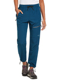 baleaf Women's Hiking Pants Quick Dry Lightweight Water Resistant Stretch Cargo Pants with Zipper Pockets Travel Camping 29''-Navy Blue 2XL