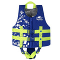 Gogokids Toddler Swim Vest - Blue Dolphin+S (2-4 Years, 22-60 lbs) | 2- buckle safety