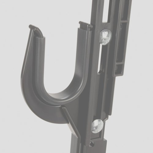 Allen Company Molded Truck Gun Rack for Rear Window - Gun Holder for Two Shotguns, Rifles, Bows, or Tools - Gun and Hunting Accessories for Car or Wall Mount - Adjustable 9.5"-16.5" , Black