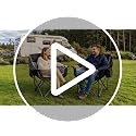 Qucamous 2 Pack Oversized Heavy Duty Camping Chairs Support 500 lbs, Black & Grey