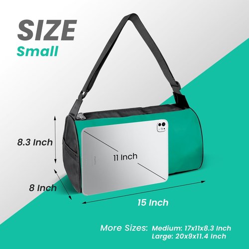 C&F BOGMOST Travel Duffel Bag - Foldable Waterproof Gym Bag for Men & Women | Lightweight Oxford Cloth - Green