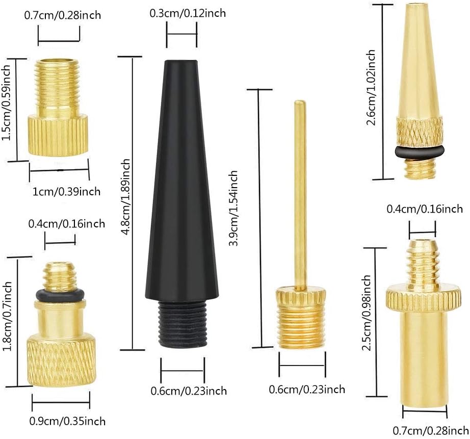 Skiennix High-Grade Brass Valve Adapter - Durable Bicycle Tire Valve Connector