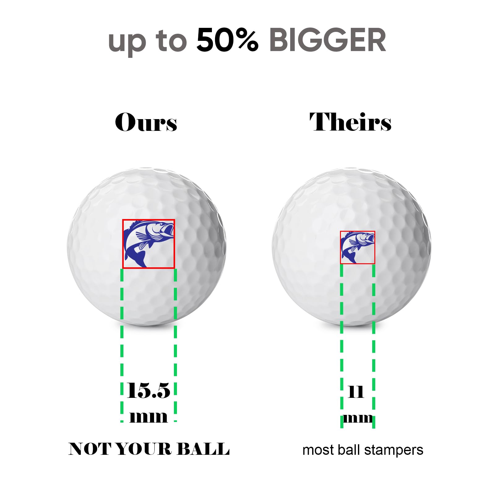 QUBI Golf Ball Stamp, Golf Ball Stamper, Self-Inking Golf Ball Stamp Marker to Identify Golf Balls, Golf Gift Golf Accessories for Men and Women Golfers (Rubber Duck)