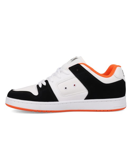DC Men's Manteca 4 Skate Shoe, Black/White/Orange, 9